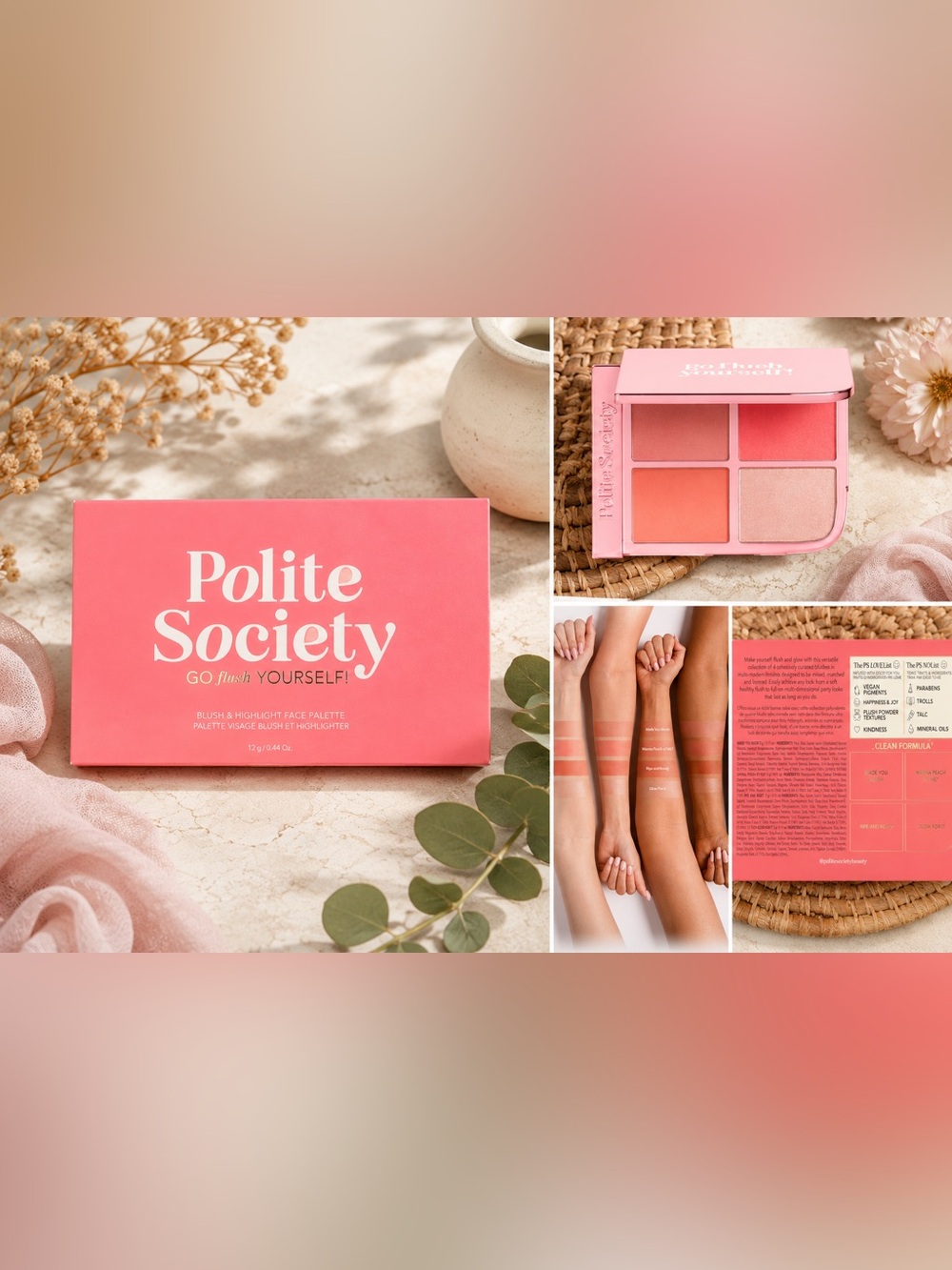 Polite Society Blush & Highlight Palette